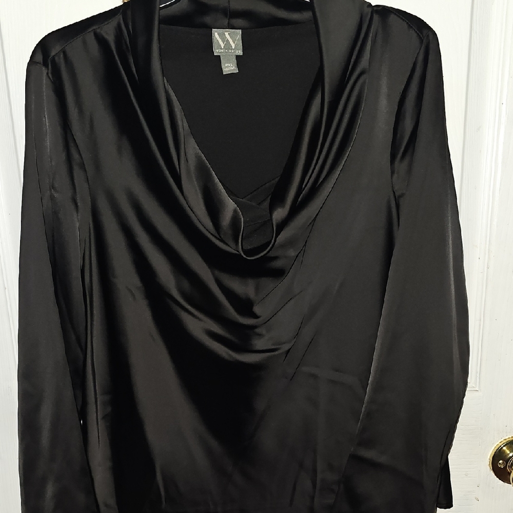 Worthington Elegant Black Blouse